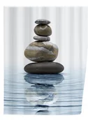 Zasłony prysznicowe - Wenko Zasłona prysznicowa Meditation 20961100 - miniaturka - grafika 1