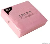 Obrusy i serwetki - Papstar Serwetki 1-warstwowe, składane w 1/4, 33 cm x 33 cm, różowe 88122 - miniaturka - grafika 1