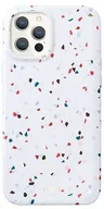 Etui i futerały do telefonów - Uniq UNIQ etui Coehl Terrazzo iPhone 12 Pro Max 6,7" biały/natural white - miniaturka - grafika 1