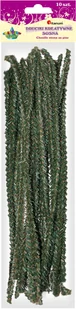Titanum Druciki dekoracyjne imitacja sosny wymiary 30x1cm 10szt zielono- brązowe igły TITANUM - Dekoratorstwo - miniaturka - grafika 3