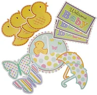 Pozostałe akcesoria kuchenne - Amscan Dekoracyjna "Baby's świata" przestrzeni 12-częściowy 199307 - miniaturka - grafika 1