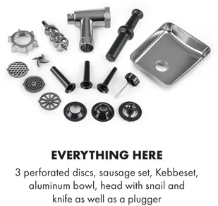 Klarstein OV12-Beefmaker-blk - Maszynki do mięsa - miniaturka - grafika 6