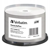 Pudełka i akcesoria na płyty CD - Verbatim Cd-r 700MB 52X Azo Printable CAKE*50 4374 - miniaturka - grafika 1