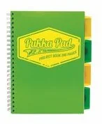 Pukka Pad Kołozeszyt B5 200 kartek w kratkę z zakładkami Neon zielony PADS - Szkolne artykuły papiernicze - miniaturka - grafika 2