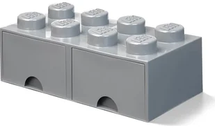 Lego Pojemnik "Brick 8" w kolorze szarym z szufladami - 50 x 18 x 25 cm - Pojemniki na zabawki - miniaturka - grafika 2
