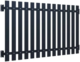 VidaXL Panel ogrodzeniowy, antracyt, 170,5x75 cm, stal malowana 146475 VidaXL - Ogrodzenia - miniaturka - grafika 2