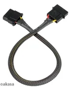 Kable komputerowe i do monitorów - Akasa przedlużacz 4pin wtyczkiMolex AK-CBPW0230 AK-CBPW02-30 - miniaturka - grafika 1