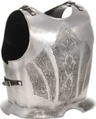 Repliki - broń - vidaXL Replika napierśnika ze średniowiecznej zbroi LARP srebrna stal 286219 - miniaturka - grafika 1