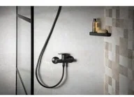 Baterie wannowe i prysznicowe - Aqualine LOTTA bateria wannowa ścienna rozstaw 150mm czarny LT610B - miniaturka - grafika 1