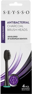 Seysso Carbon Antibacterial Końcówki z węglem aktywnym do szczoteczki sonicznej 4 sztuki - Końcówki do szczoteczek elektrycznych - miniaturka - grafika 2