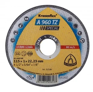 Klingspor Tarcza Do Cięcia Metalu 125mm x 0,8mm A9 - Tarcze do pił - miniaturka - grafika 2