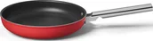 Patelnie - Smeg Patelnia 50's Style 28 cm czerwona CKFF2801RDM - miniaturka - grafika 1