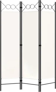 vidaXL Parawan 3-panelowy, biały, 120 x 180 cm vidaXL - Parawany - miniaturka - grafika 2