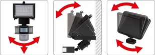 Yato REFLEKTOR LED SOLARNY 4W Z CZUJNIKIEM RUCHU YT-81860 ZYSKAJ RABAT 30 ZŁ YT-81860 - Pozostałe oświetlenie - miniaturka - grafika 4