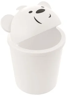 Kosz na śmieci MINI MIŚ 1,5L - biały - Kosze na śmieci - miniaturka - grafika 3