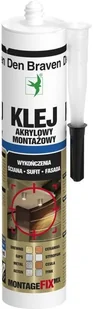 Klej Montażowy High Tack Max 290 ml Biały Mocny - Panele ścienne i boazeria - miniaturka - grafika 2