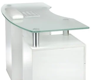 Beauty System Stolik do manicure z pochłaniaczem BD-3453+P BIAŁY BD-3453+P WHITE - Stoliki do manicure - miniaturka - grafika 6