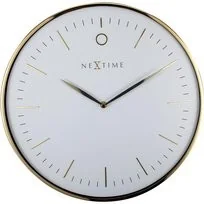 Nextime Zegar ścienny Glamour, biały, złoty, 40x4,8 cm - Zegary - miniaturka - grafika 3