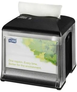 Tork Mały dozownik do serwetek w składce na stolik ABS szaro czarny Xpressnap Snack 272808 272808 - Wyposażenie lokali gastronomicznych - miniaturka - grafika 2