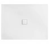 Brodziki prysznicowe - BESCO NOxULTRASLIM 120x80 biały biała maskownica BMN120-80-BB - miniaturka - grafika 1