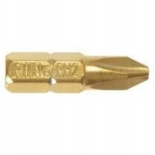 Grot Typu Phillips Tin-tytanowy 1/4'' 25MM 10SZT. - Bity - miniaturka - grafika 2