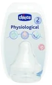 Grzechotki dla dzieci - Chicco Smoczek Physio na butelkę silikonowy 2 sztuki Artsana Poland - miniaturka - grafika 1