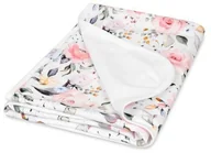 Koce i narzuty dla dzieci - Matex Kocyk bawełniany dla noworodka i niemowlaka 75x100 Ines/Kwiaty - Baby KOC INES I-37 067041 - miniaturka - grafika 1