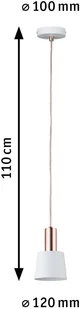 Paulmann Lampa wisząca HALDAR 1xE14 biały 79656 79656 - Lampy sufitowe - miniaturka - grafika 5