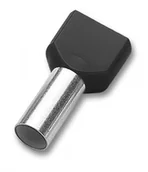 Inne akcesoria elektryczne - Em Group 100sztuk Końcówka tulejkowa izolowana podwójna czarna 2x 1,5L8 mm2 0657 TID2X1,5L8 - miniaturka - grafika 1