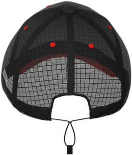 Compressport Czapka biegowa z daszkiem RACING TRUCKER CAP czarno-czerwona - Czapki i chusty sportowe męskie - miniaturka - grafika 7