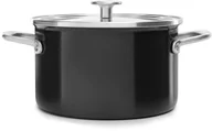 Garnki - KitchenAid Garnek emaliowany z pokrywką 3,7L czarny KitchenAid CC003265-001 - miniaturka - grafika 1