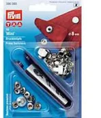 Artykuły kaletnicze - PRYM Zestaw zatrzaski 8mm Mosiądz przyrząd PRYM 5016 - miniaturka - grafika 1