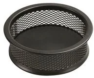 Q-CONNECT Pojemnik na spinacze Office Set metalowy czarny KF15102 - Akcesoria na biurko - miniaturka - grafika 4