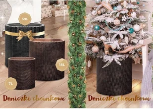 Keter Donica na choinkę, Cylinder S, antracytowa, 7 l - Donice - miniaturka - grafika 6