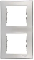 Wyłączniki światła i elektryczne - Schneider Electric Ramka podwójna SEDNA satyna - miniaturka - grafika 1