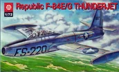 Modele do sklejania - Plastyk ZPT model Samolotu Republik F-84E/G THUNDERJET Jugosła - miniaturka - grafika 1