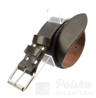 Paski - WIREX (PL) Pas Męski Skórzany SZEREGOWY/ RUBIN (PL) Skóra Licowa CZEKOLADOWY Super Wytrzymały Gładki PR1B - miniaturka - grafika 1