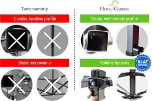 Home&Garden Namiot handlowy 450 x 300 cm zielony 364986 - Pawilony ogrodowe - miniaturka - grafika 12