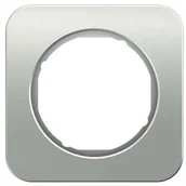 Klawisze i ramki - Berker R1 aluminium/biały ramka 1 B_10112174 - miniaturka - grafika 1