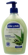 Mydła - On Line Mydło kremowe w dozowniku Aloes i Oliwk 500ml - miniaturka - grafika 1