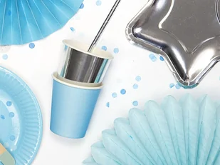 PartyDeco Kubeczki papierowe "Classic", srebrne, 200 ml, 6 szt KPP11-018 - Naczynia i sztućce jednorazowe - miniaturka - grafika 4