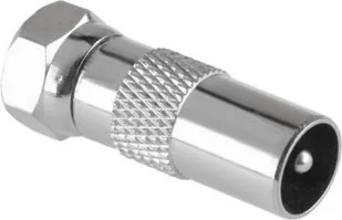 HQ Złącze wtyk Tv - wtyk F Cu metalowe 1 szt Fv - Adaptery i przejściówki - miniaturka - grafika 2