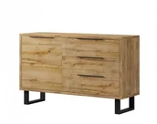 Komody - Helvetia Nowoczesna komoda HALLE 47 Dąb Wotan HALLE_24N0HK47_1D3S - miniaturka - grafika 1