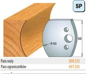 Akcesoria do elektronarzędzi - CMT Noże 690.553 HSS 50x4mm 14469 - miniaturka - grafika 1