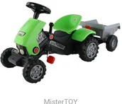 Jeździki dla dzieci - Wader Polesie Polesie Traktor Jeździk Turbo 2 z naczepą 52742 - miniaturka - grafika 1