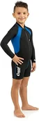 Pływanie - Cressi unisex Baby Kids Wetsuit Long sleves dziecięcy Shorty neopren kombinezon Ultra Stretch, niebieski WDG001501 - miniaturka - grafika 1