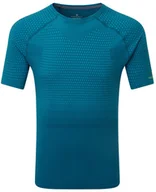 Koszulki sportowe męskie - RONHILL RONHILL Koszulka biegowa męska TECH MARATHON SS TEE niebieska - miniaturka - grafika 1