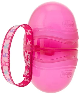 Chicco Artsana podwójne etui do smoczka różowe - Akcesoria do smoczków - miniaturka - grafika 3