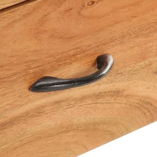 vidaXL Szafka, 110x30x75 cm, lite drewno akacjowe 320471 - Szafki do salonu - miniaturka - grafika 14