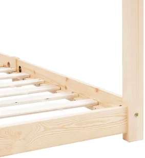 vidaXL Rama łóżka dziecięcego, lite drewno sosnowe, 70 x 140 cm vidaXL - Łóżka dla dzieci i młodzieży - miniaturka - grafika 5